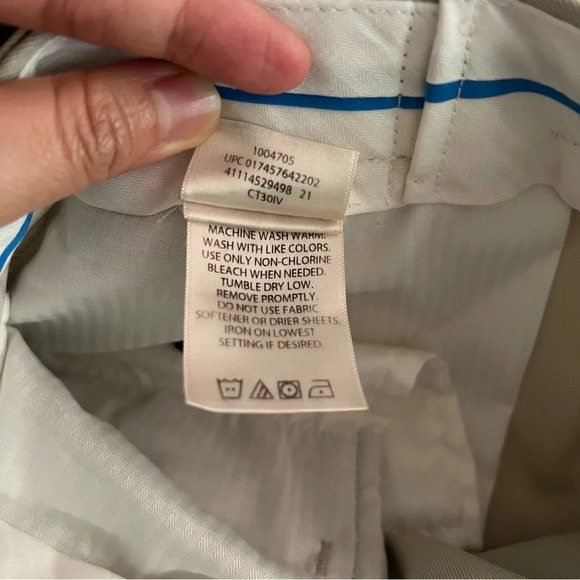 Haggar Mens Dress Pants 38/32 Biege Classic Fit Business Casual Golfcore Preppy - Picture 16 of 17